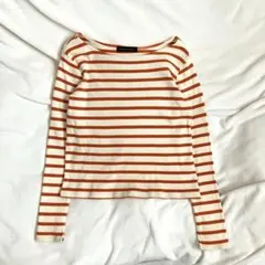 アーバンリサーチ ボーダー オレンジ 長袖 フリーサイズ レディース