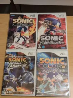 ソニック Wii ソフト 4本セット まとめ売り アクションゲーム SEGA