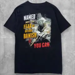19. STAR WARS ヨーダ Tシャツ M 黒 ビッグプリントのサムネイル