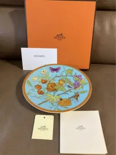 ＊未使用級＊エルメス　ピヴォワンヌ　プレート　2枚　ペア　箱つき　22cm　②4 未使用級＊エルメス ピヴォワンヌ プレート 2枚 ペア 箱つき 22cm ②1