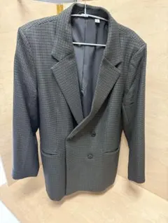 GU テーラードジャケット XXL チェック柄