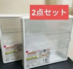 壁にも付けられる コレクションボックス×2 30cm×30cm×9cm　O2