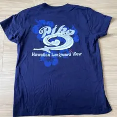 piko ピコ　平成　ハワイアン　ハイビスカス　ネイビー　半袖Tシャツ　Mのサムネイル