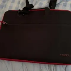 HSEOK ノートPCケース ショルダー ブラック レッドのサムネイル