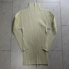 プリーツプリーズイッセイミヤケ リブハイネック長袖シャツPP33FK333