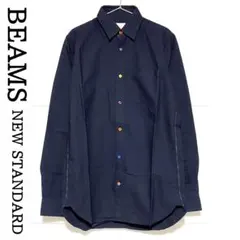 BEAMS / NEW STANDARD 飾りステッチマルチボタンオックスシャツ