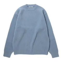 【新品・4】AURALEE FRENCH MERINO RIB KNIT ブルーのサムネイル