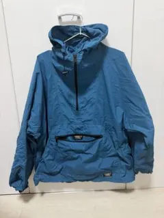 80s〜90s L.L.Bean USA製 アノラックパーカー コバルトブルー