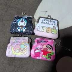 キャラクター ミニがま口財布 4点セット