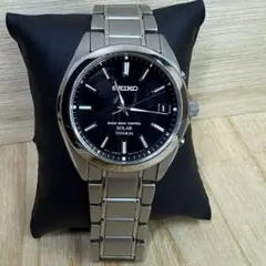 SEIKO 電波ソーラー チタン 腕時計　7B52-0AD0 セイコー　ブルー SEIKO セイコー 電波ソーラー 7B52 メンズ腕時計 ホワイト文字盤