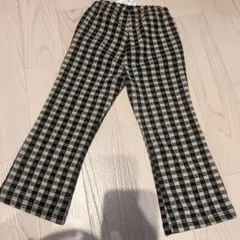 ZARAkidsギンガムチェック柄フレアパンツ 90新品