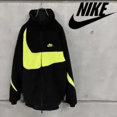NIKE フリースジャケット　リバーシブル　ブラック　メンズM相当
