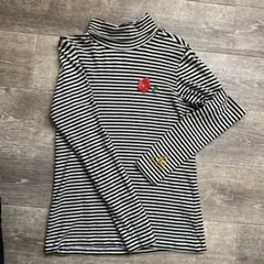 ストライプ タートルネックシャツ ルコック