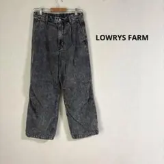 ワイドデニム ジーンズ ドロスト ケミカルウォッシュ LOWRYS FARMのサムネイル