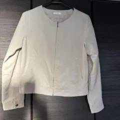 COLZA ベージュ ノーカラージャケット M