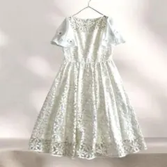 デイジーリン フォクシー ワッフルレディ ジャガードワンピース ホワイト40 デイジーリン フォクシー ワッフルレディ ジャガードワンピース