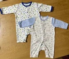 長袖ロンパース　2枚セット　　60〜70