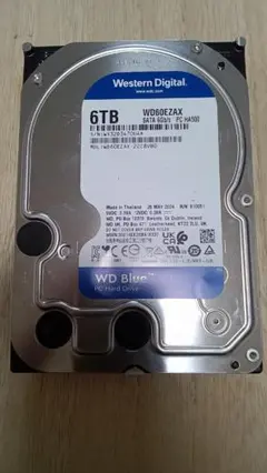 訳あり】WD Blue 6TB WD60EZAZ 使用79時間 SATA - メルカリ