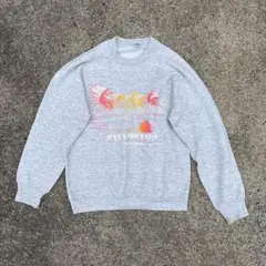 グレー カラフルグラフィック トレーナー Ｍ