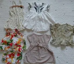 ベビー服 ワンピース チュニック　女の子80 90cm　半袖　夏服　まとめ売り