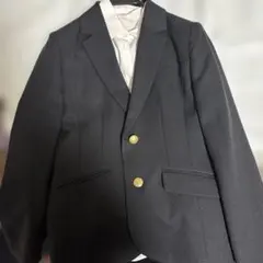 黒の二つボタンブレザー 160サイズ