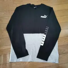 PUMA 長袖Tシャツ 黒/グレー　160