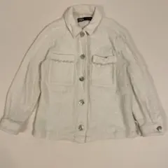 ZARA ザラ　ツイードジャケット　オフホワイトS 春コーデ