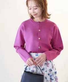 ROPÉ PICNIC ミラノリブコンパクトカーディガン