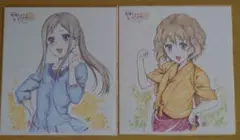 花咲くいろは 色紙5枚 色紙サイズステッカー2枚