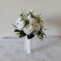 ウェディングブーケ ホワイト 造花
