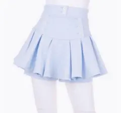 水色プリーツスカショーパン