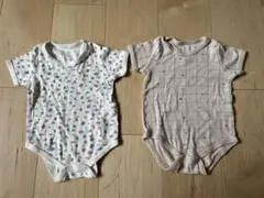 ベビー肌着 70cm 2枚セット　半袖ロンパース