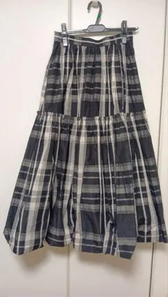 チェックバルーンスカート