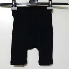 レディース　トール/大きいサイズ　一分丈　裏ボア レギンス　黒　サイズJM～L①