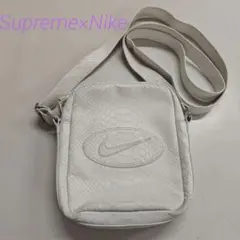 Supreme×Nike Leather Shoulder Bag(白)