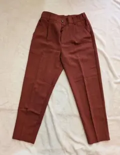 ほぼ新品　しまむら MUMUコラボ テーパードパンツ M　ポリエステル100%