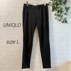 【UNIQLO】 レディース ストレッチ スキニーパンツ (L) 黒