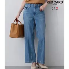 RED CARD 23区別注 デニムパンツ ストレッチ ストレート ライン