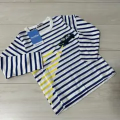 新品　familiar ストライプ 長袖カットソー