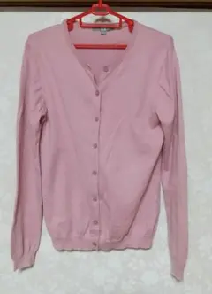 ユニクロ レディース カーディガン Lサイズ ピンク