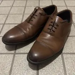 メンズシューズ レザーシューズ ブラウン 8M - メルカリ