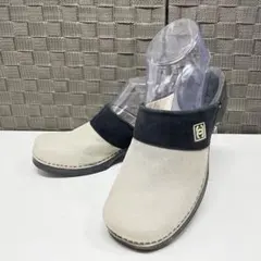 最終値下げ！CHANEL ネイビー スエード ミュール 35C 最終値下げ！CHANEL ネイビー スエード ミュール 35C