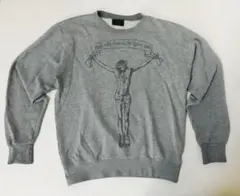 【美品】メッセージプリントスウェット Mサイズ