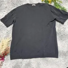 BEAUTY&YOUTH ネイビー 半袖 Tシャツ コットンナイロン ストレッチ