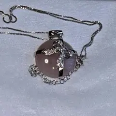 優美なローズクォーツネックレス ～淡桜に宿るやさしい輝き～SILVER 