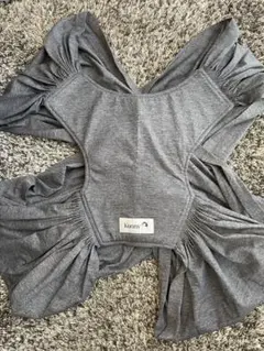 【美品】konny 抱っこ紐 チャコール クッション付き Lサイズ