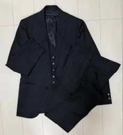 スーツカンパニー 3ピース スーツ セットアップ ブラック