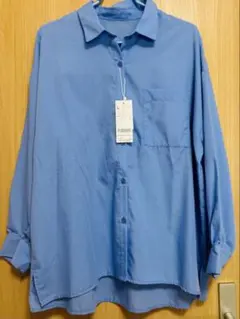 長袖シャツ ブルー Lサイズ