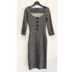 ISABEL DE PEDRO イサベル デ ペドロ レオパードニットワンピース