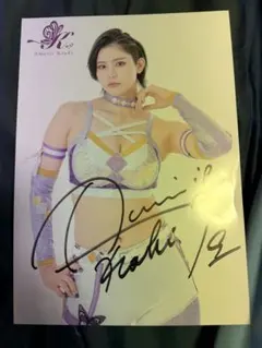 女子プロレス　マリーゴールド　ロイヤルシート　特典　4選手　サイン入りフレーム 女子プロレス マリーゴールド ロイヤルシート 特典 4選手 サイン入り